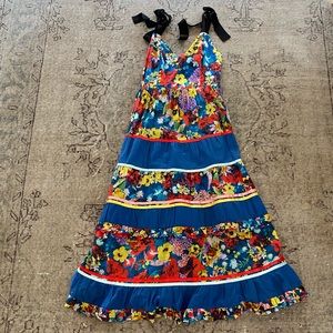 Alice + Olivia Floral Multicolor Midi Dress